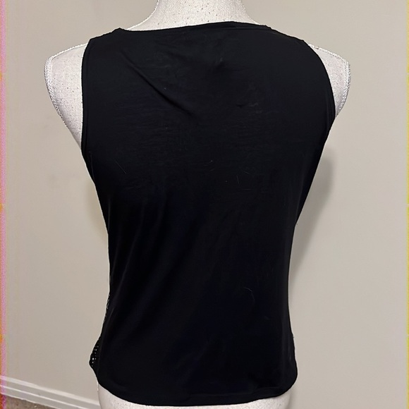 Forever Jade black embellished top, sz small - Picture 3 of 5